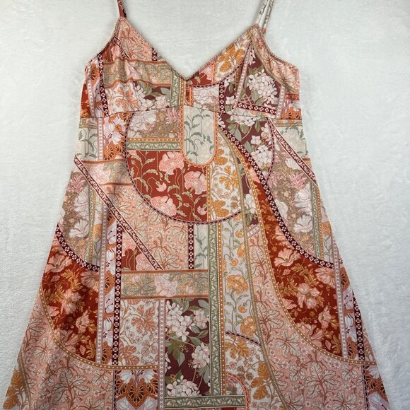 Zimmermann Womens Babydoll floral Patchwork slip Midi-Maxi dress size 2/ US 8 - Picture 11 of 16